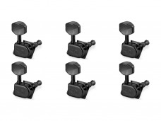 Schaller Original F-Series 70's Guitar Tuners Black Set 6L 10580420.15.60